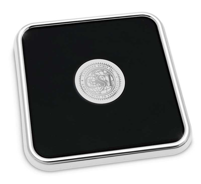 Silver Tone Coaster (Sq)