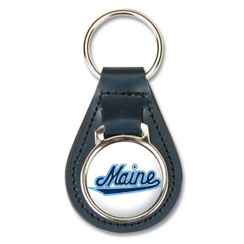 Key Fob - Navy Leather