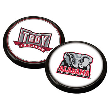 Set of Two Black-Tone Round Coasters