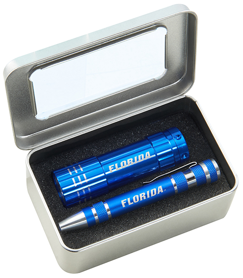 Flashlight & Screwdriver Set - Blue