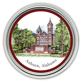 Silver-Tone Round Coaster